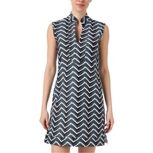 Jude Connally Womens Size S Kristen Sleeveless Mini Shift Dress Black White